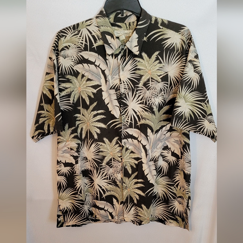 Tori Richard Tropical Palm Short Sleeve Shirt Size 2XL